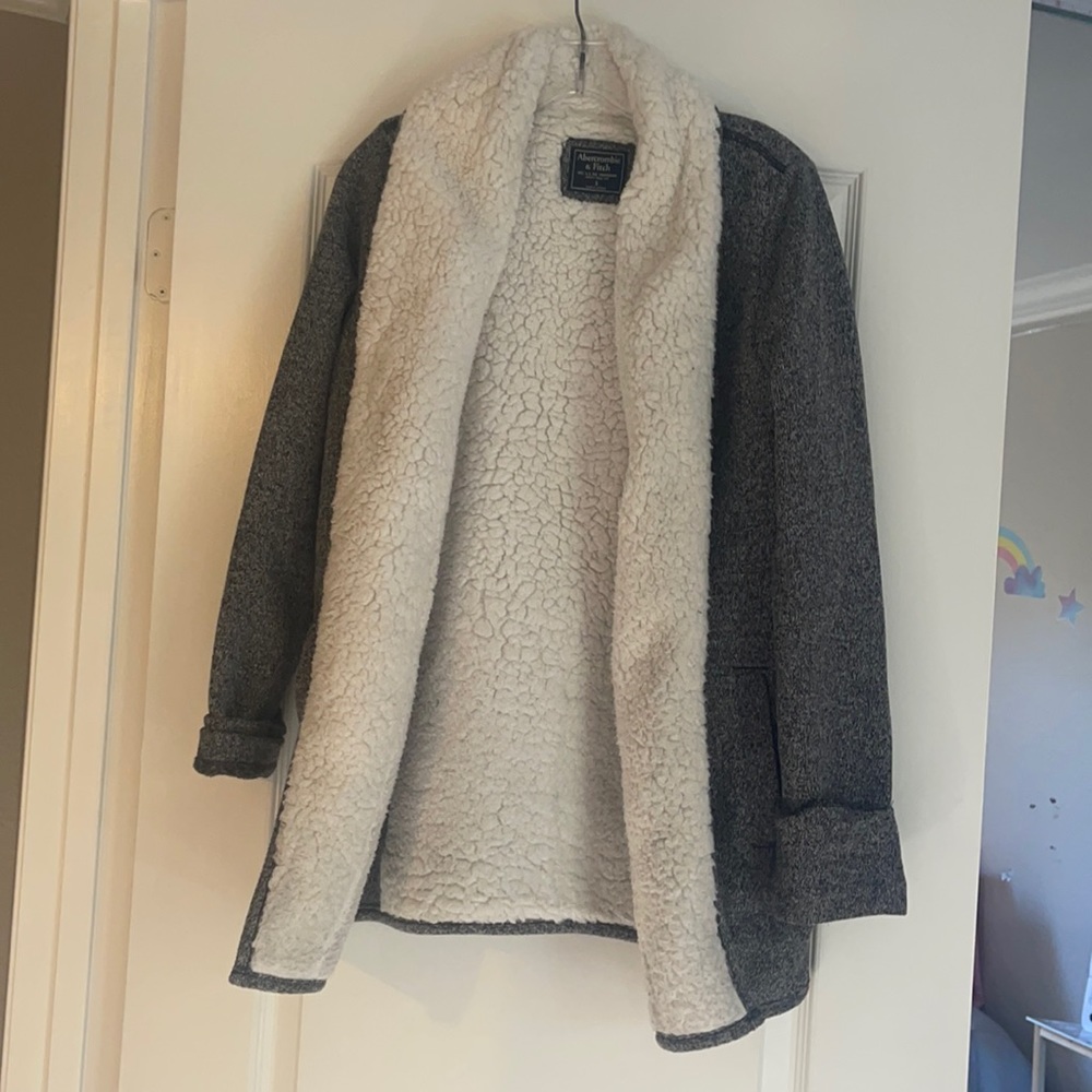A&F Sherpa cardigan